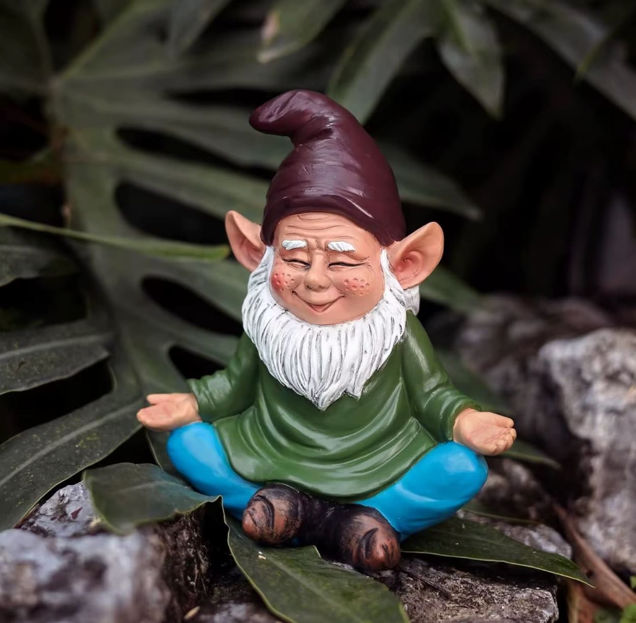 Meditation Garden Gnome Statue 15 cm