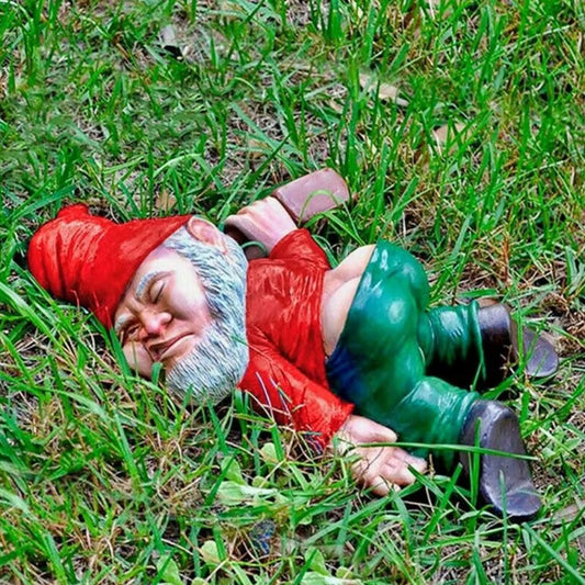 Drunk Garden Gnome Statue 12 cm