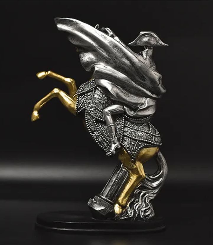 Napoleon on Horseback Statue, Silver, 28 cm