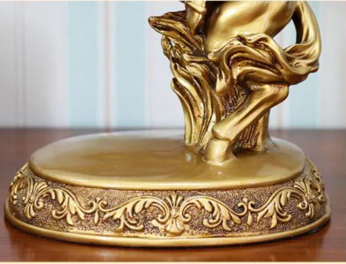 Napoleon on Horseback Statue, Gold, 33 cm