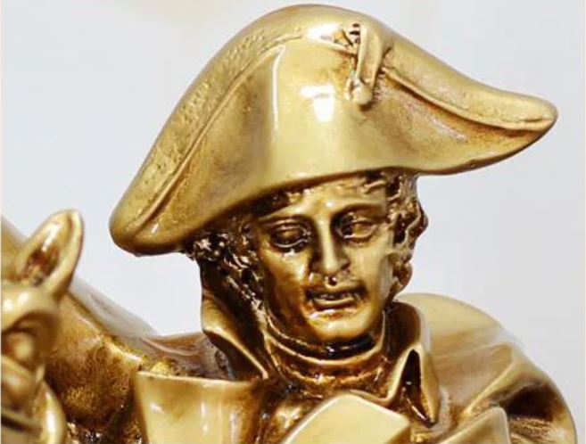 Napoleon on Horseback Statue, Gold, 33 cm