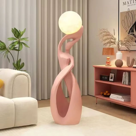 Abstract Nordic Statue, Pink, 82 cm