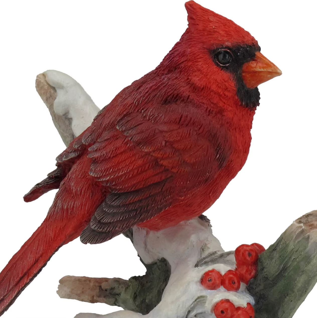 Resin Cardinal Bird Statue 20 cm