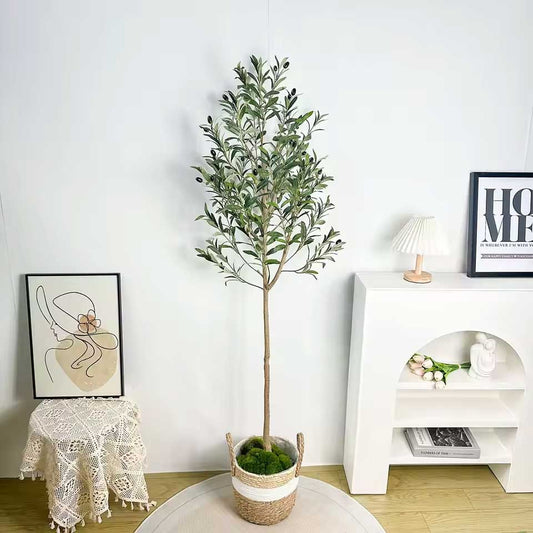 Realistic XXL Artificial Olive Tree (No Pot) 180 cm