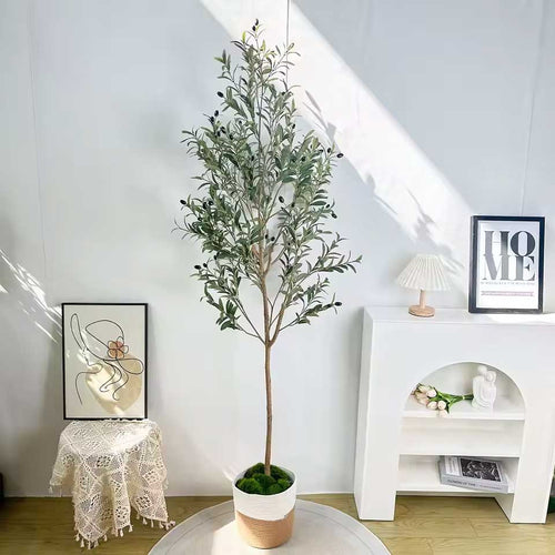 Realistic XXL Artificial Olive Tree (No Pot) 200 cm
