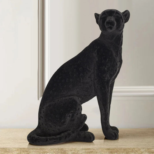 Realistic Black Panther Statue 27 cm