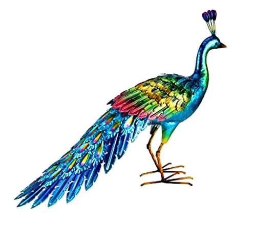 Metal Peacock Statue 45 cm