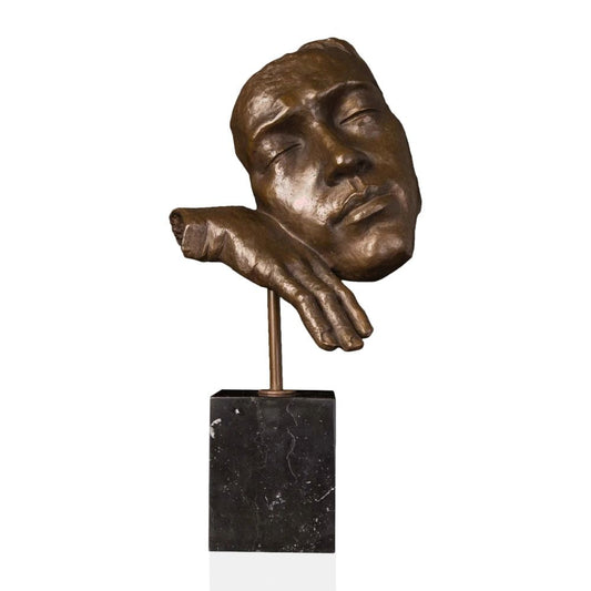 Bronze Thinker 46 cm