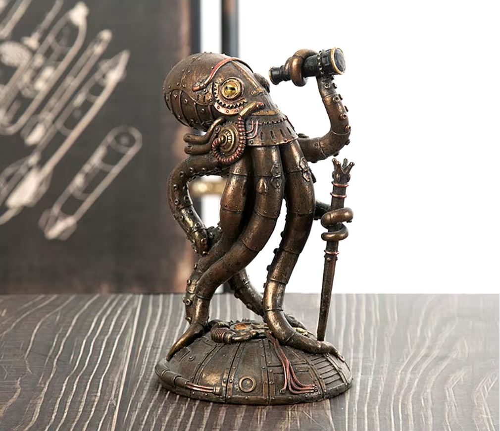Steampunk Octopus Statue 18 cm