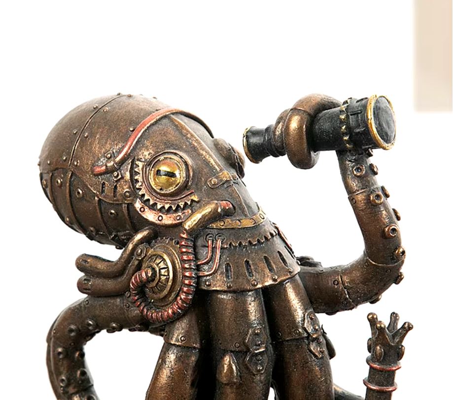 Steampunk Octopus Statue 18 cm