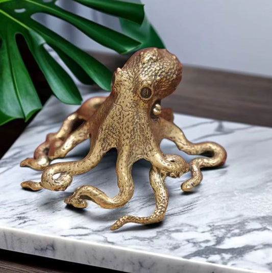 Octopus Statue in Metal