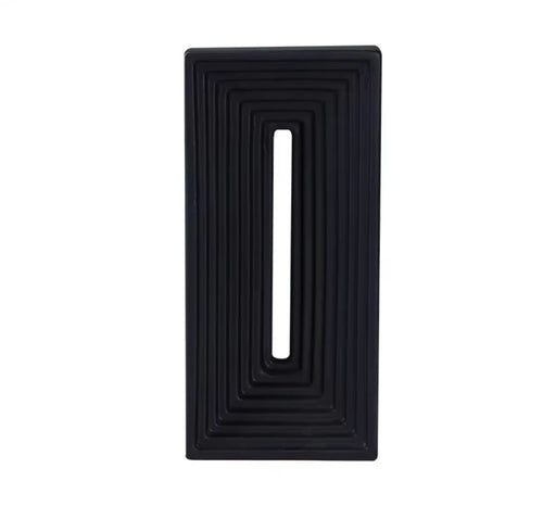 Black Rectangle Ceramic Sculpture 30 cm