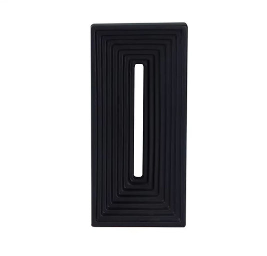 Black Rectangle Ceramic Sculpture 30 cm