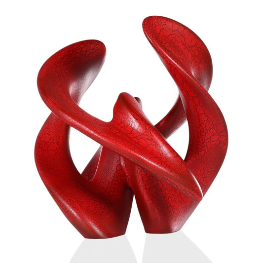 Abstract Sculpture <br/> Red Union 40 cm