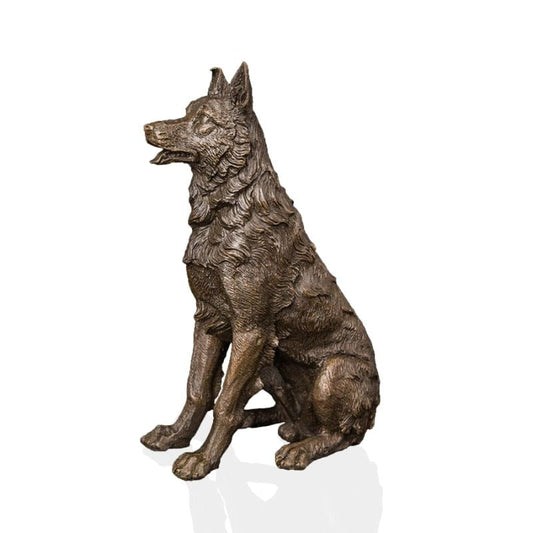 Bronze Animal Sculpture <br/> Dog 20 cm