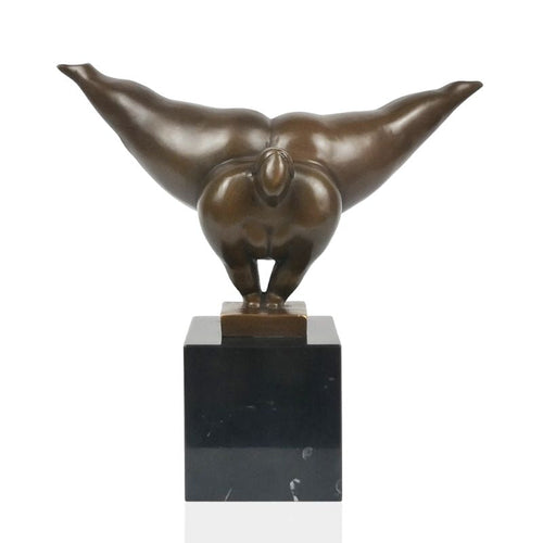 Curvy Bronze Woman Sculpture 22 cm