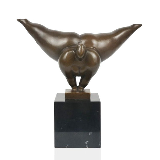 Curvy Bronze Woman Sculpture 22 cm