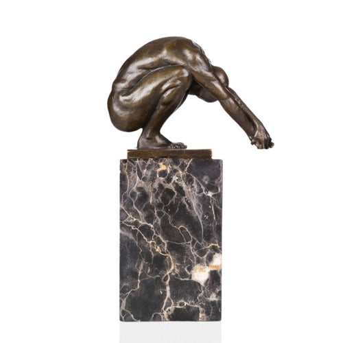 Modern Bronze Sculpture <br/> 'The Diver'