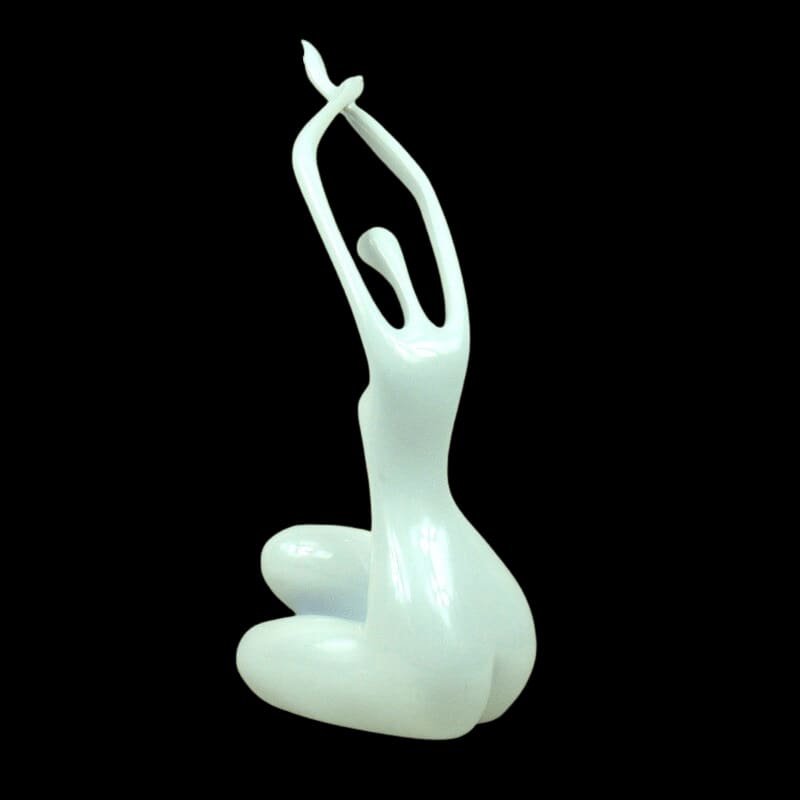 Woman Statue <br/> Curvy Seated 34 cm