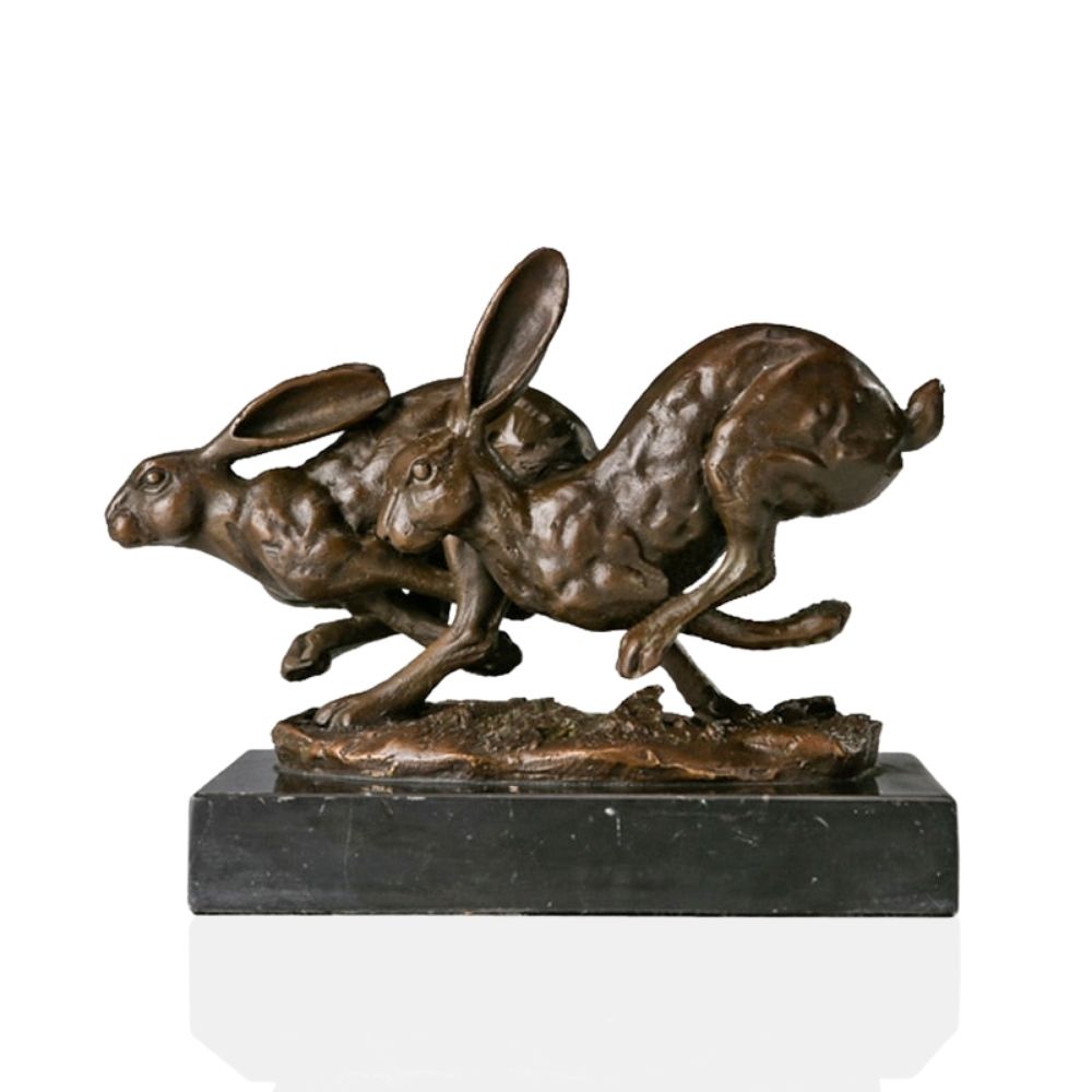 Bronze Rabbit Sculpture