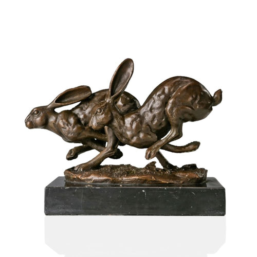 Bronze Rabbit Sculpture