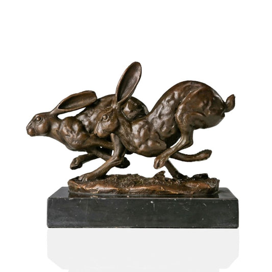 Bronze Rabbit Sculpture