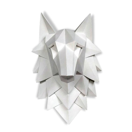 Design Wall Sculpture <br/> Origami Wolf Head