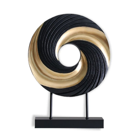 Black Modern Sculpture <br/> Design Ring