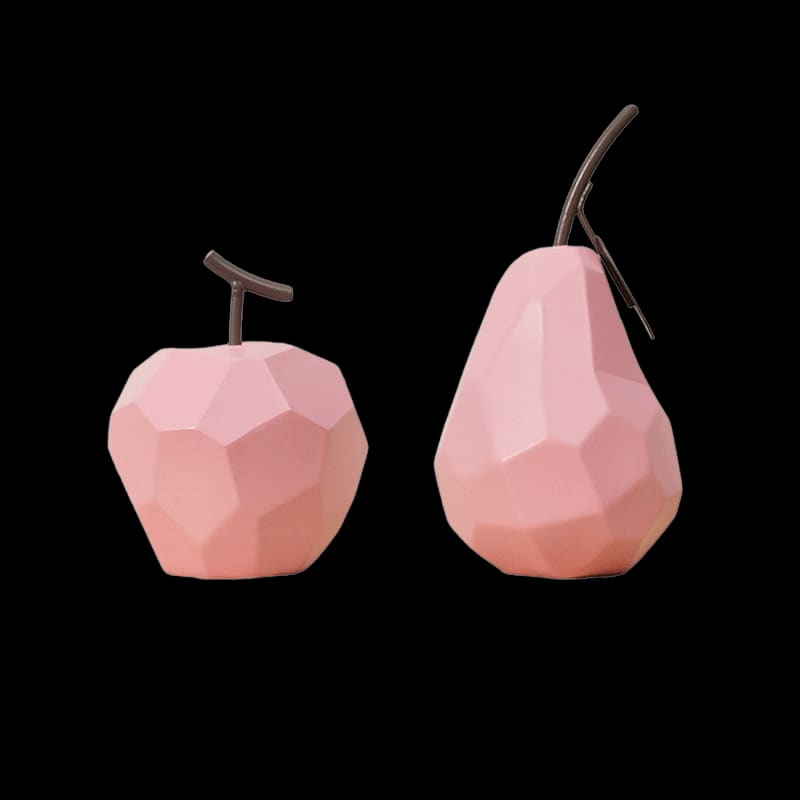 Modern Sculpture <br/> Origami Pear & Apple