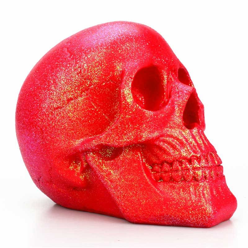 Skull Statue <br/> Glitter 18 cm