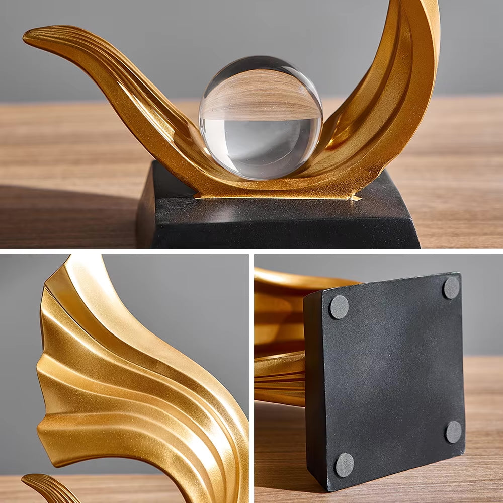 Golden Fire Statue