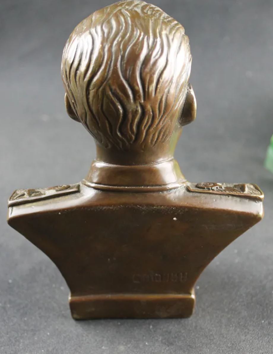 Stalin Bust in Brass 17 cm