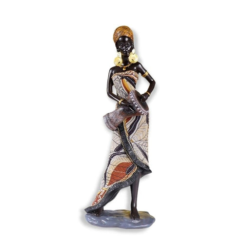African Statue <br/> Woman 31 cm