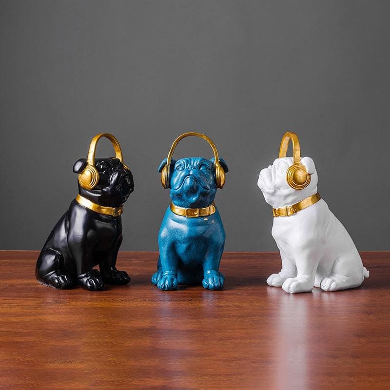 Bulldog Statue <br/> English Helmet 21 cm