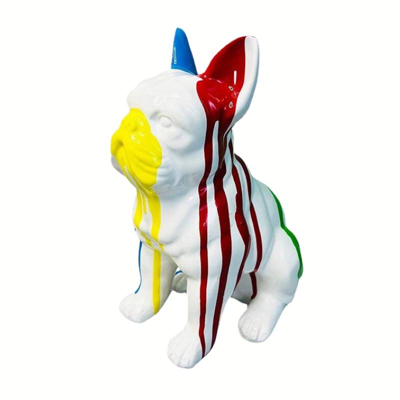 Dog Statue <br/> Seated Bulldog 21 cm