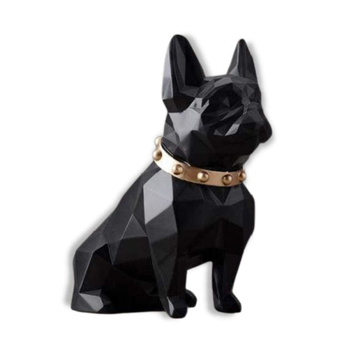 Bulldog Statue <br/> Origami Collar 25 cm