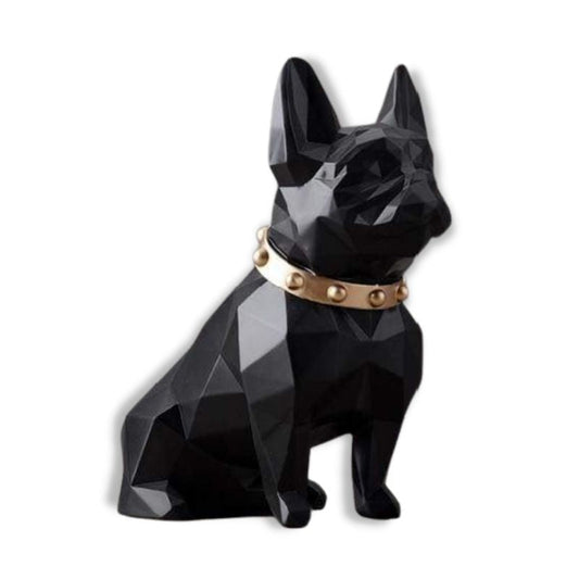 Bulldog Statue <br/> Origami Collar 25 cm