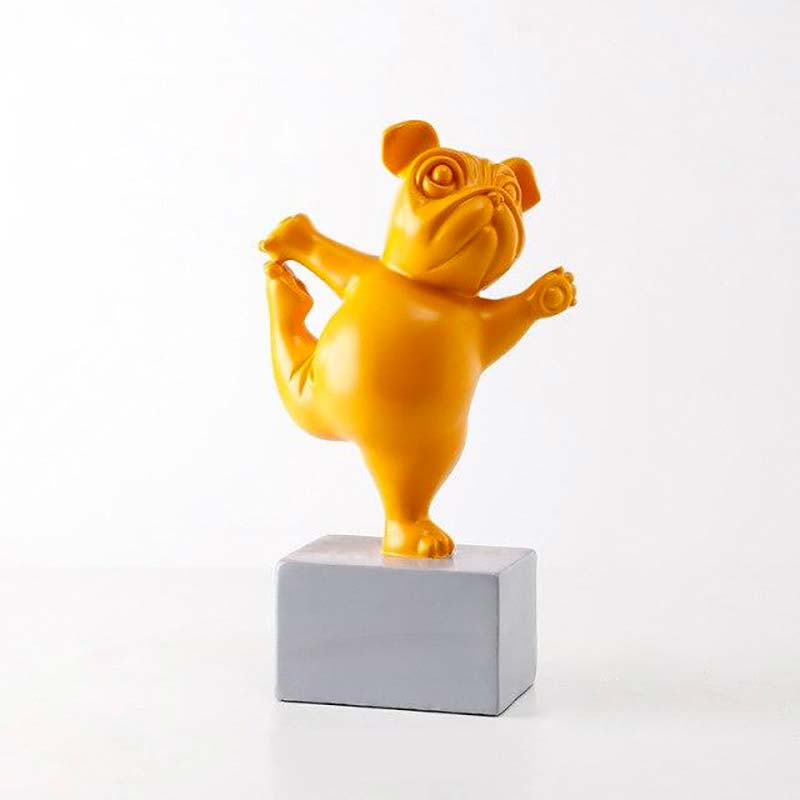 Bulldog Statue <br/> Yoga 23 cm