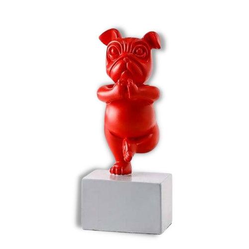 Bulldog Statue <br/> Yoga 23 cm