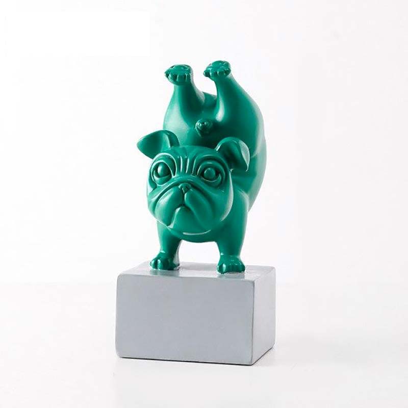 Bulldog Statue <br/> Yoga 23 cm