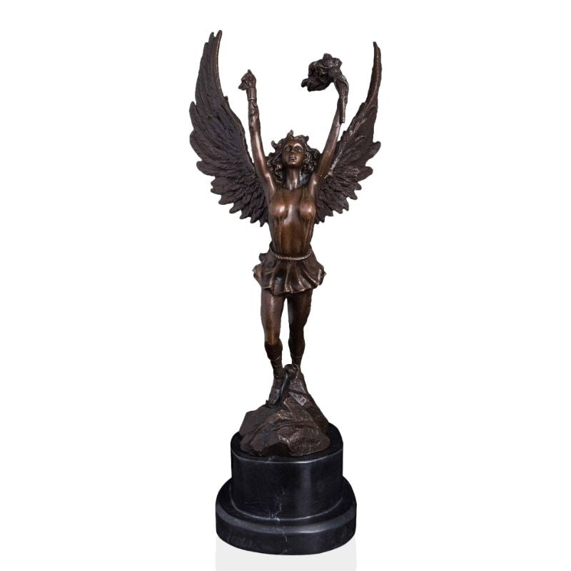 Bronze Sculpture <br/> Nike Goddess Statue 36 cm