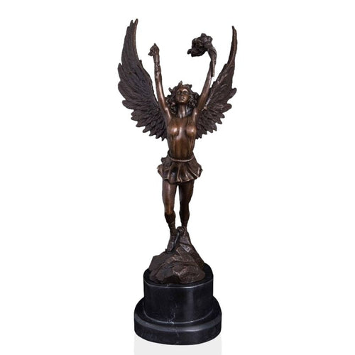 Bronze Sculpture <br/> Nike Goddess Statue 36 cm
