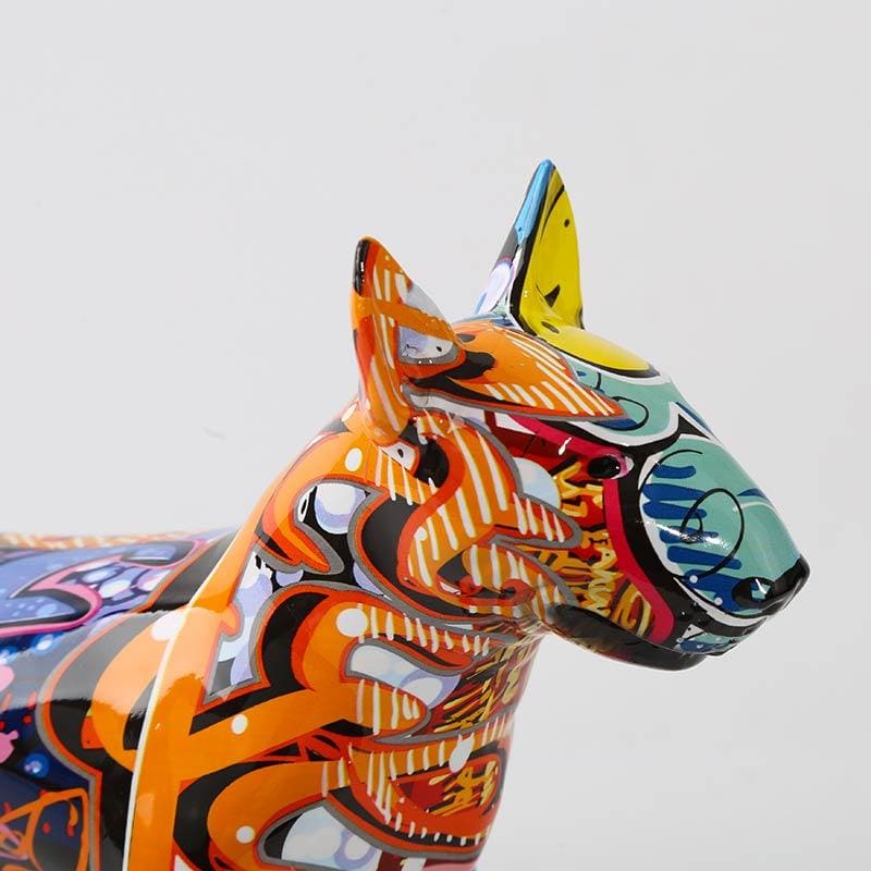Dog Statue <br/> Multicolor Bull Terrier Statue