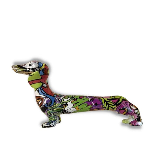 Dog Statue <br/> Multicolor Dachshund
