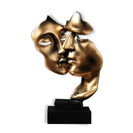 Couple Statue <br/> Gold Face