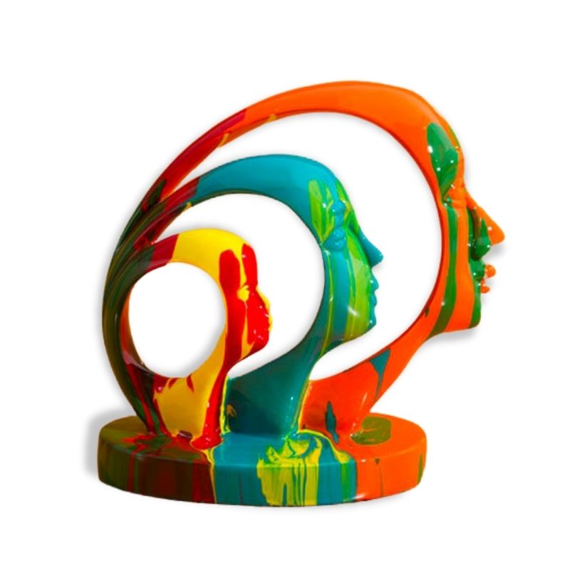 Contemporary Sculpture <br/> Colorful Design Statue