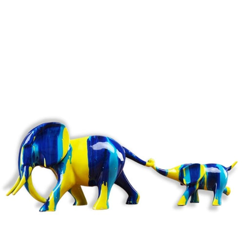 Elephant Decor Statue <br/> Family