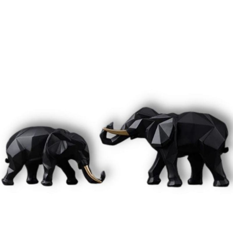 Elephant Decor Statue <br/> Duo