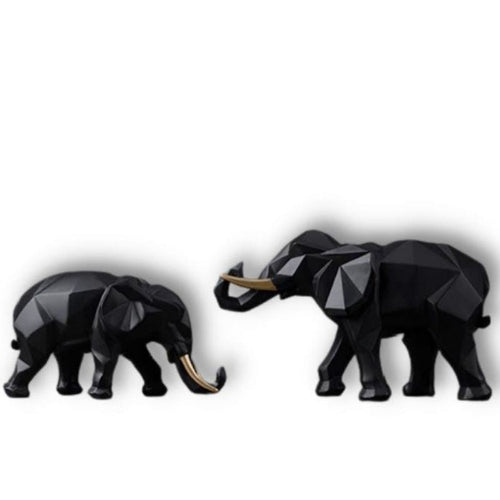 Elephant Decor Statue <br/> Duo