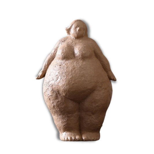 Curvy Woman Statue <br/> Clay 18 / 27 cm